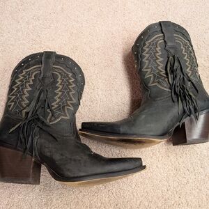 Black Western Leather Boots